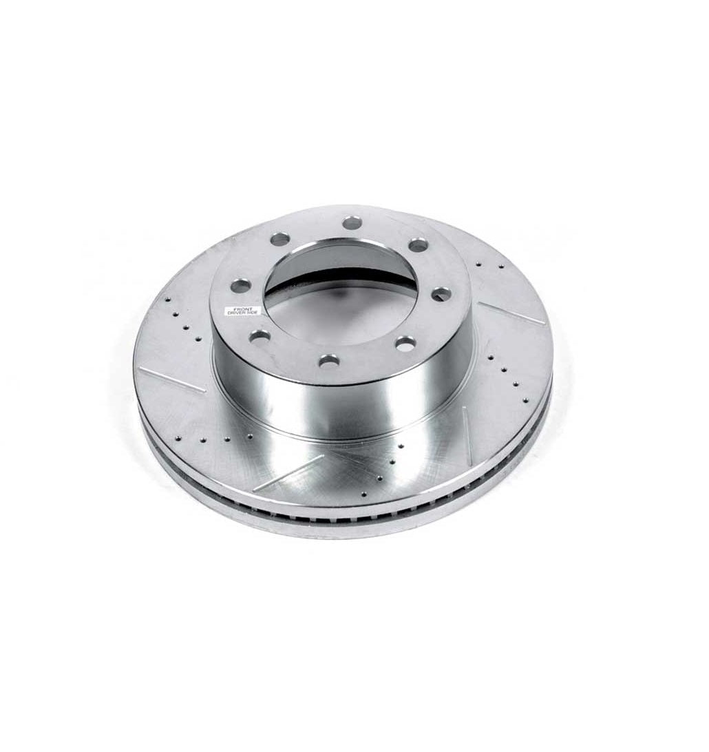 Product of Power Stop AR85153XL Evolution Series Drilled And Slotted 1-Piece Brake Rotor