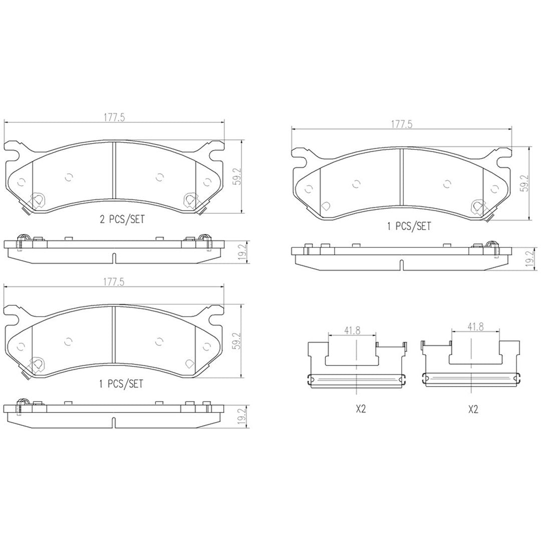 Brembo P10027n Brake Pad||p10027n_Drw.Jpg||87||brmp10027n||1752622