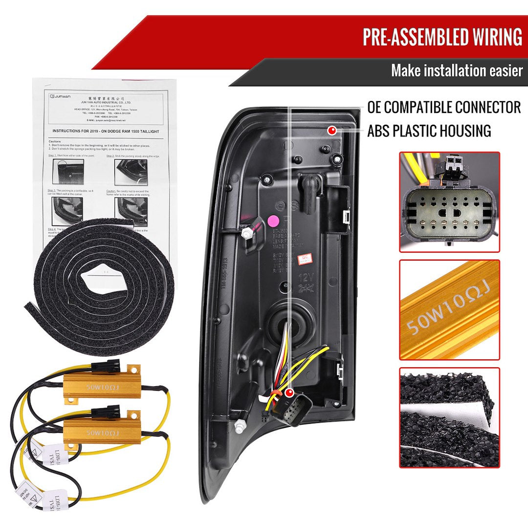 Product of Spec-D Tuning LT-RAM1915RGLED-TM Tail Light Assembly