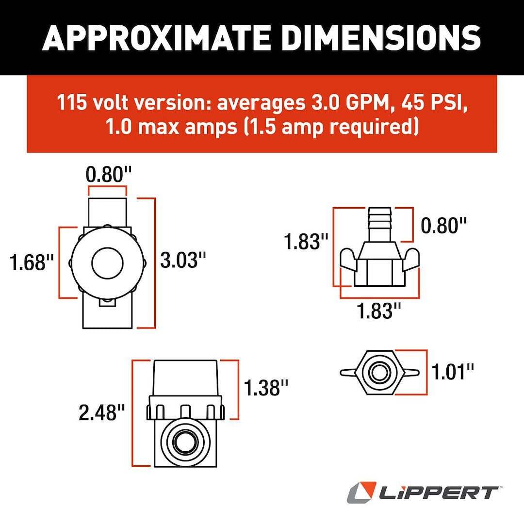 Product of Lippert Components 689059 Fresh Water Pump Strainer