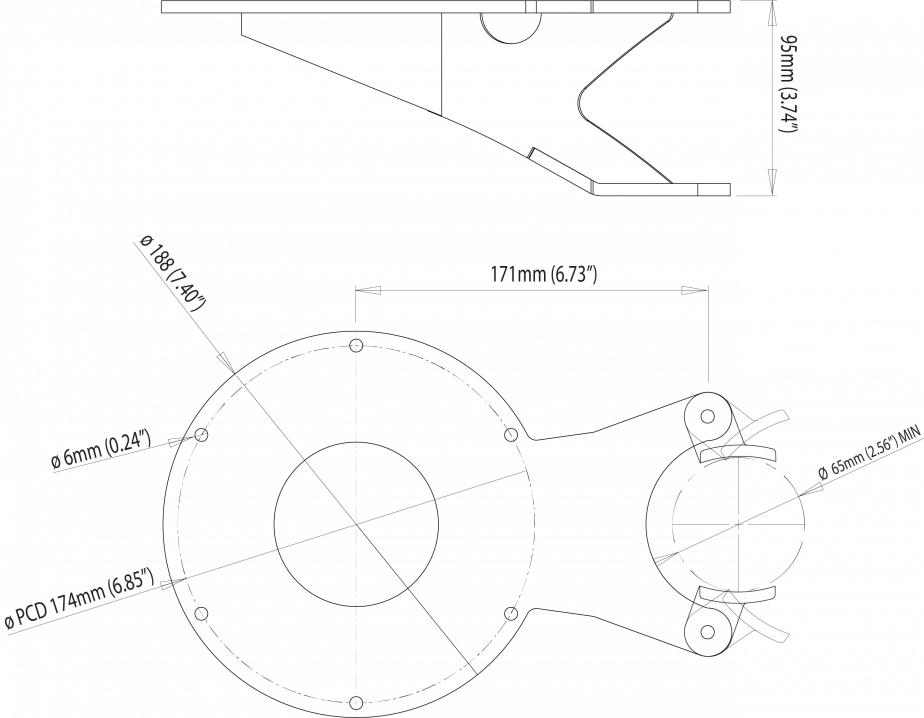 Product of Scanstrut Cam-Mm-02 Surveillance System Camera Mount