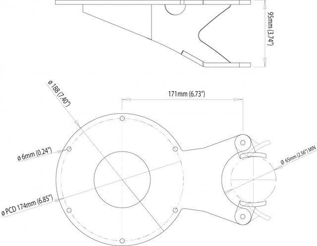 Product of Scanstrut Cam-Mm-02 Surveillance System Camera Mount
