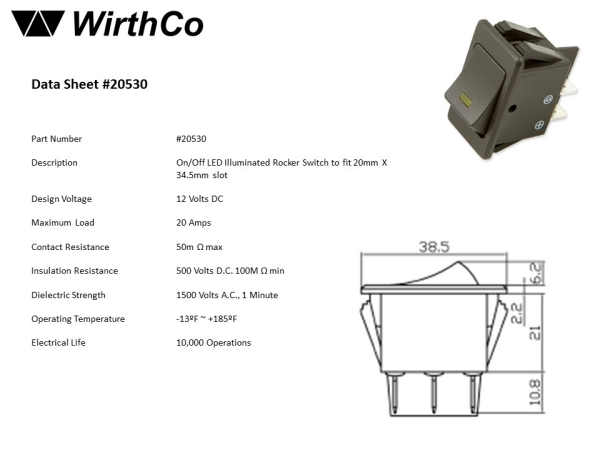 Product of Wirthco 20530 Multi Purpose Switch