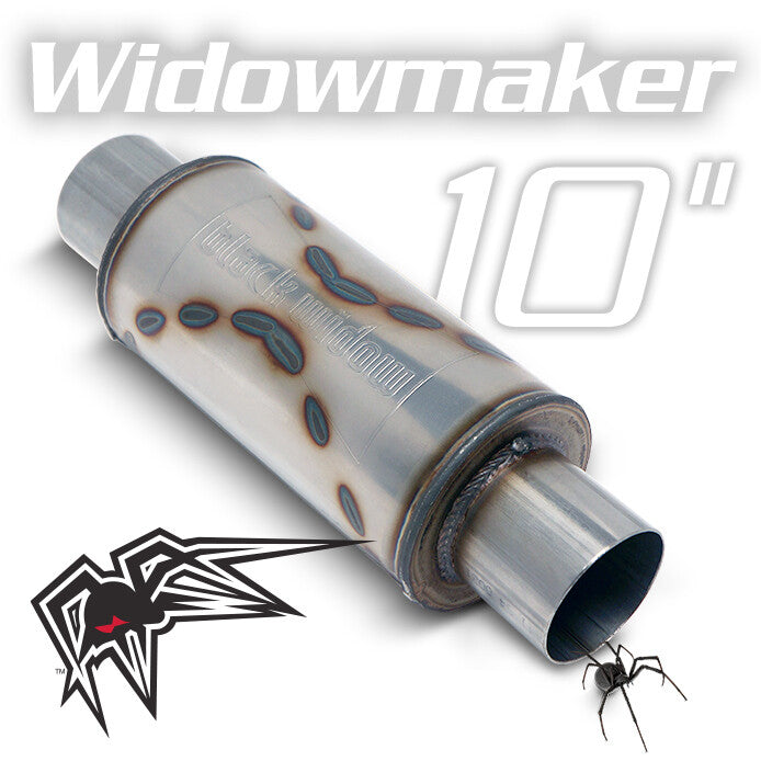 Product of Black Widow Exhaust BW0013-3 Widowmaker Stainless Steel Exhaust Muffler