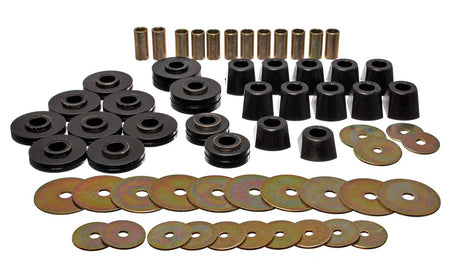 Product of Energy Suspension 3.4110G Black Polyurethane Body Mount Bushings