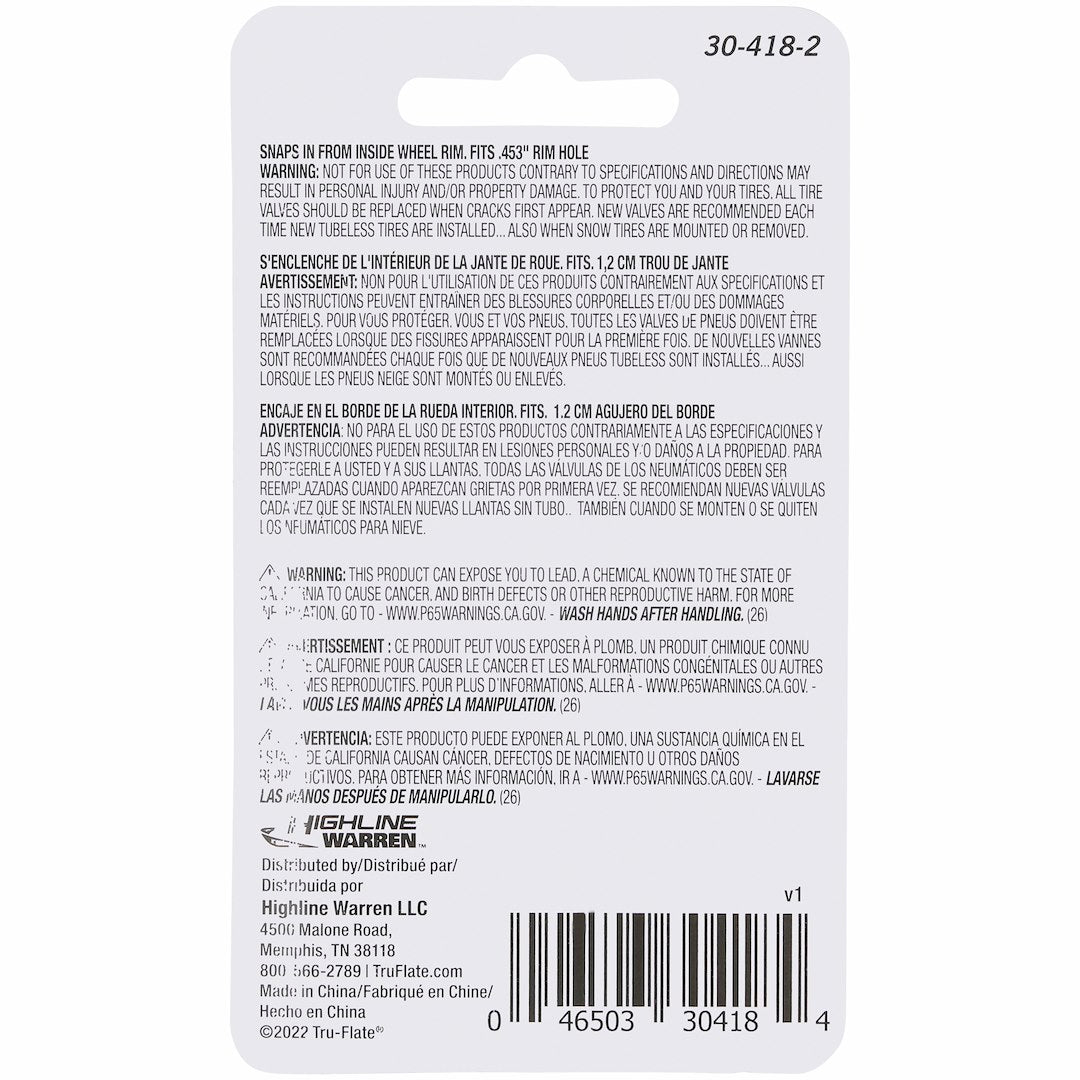 Tru Flate 30-418-2 Valve Stem||30-418-2_2.Jpg||87||t2f304182||2245872