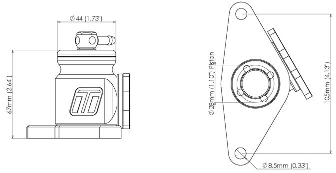 Turbo Smart Ts-0203-1215 Turbocharger Blow Off Valve||ts-0203-1215_2.Jpg||87||trbts02031215||1672750