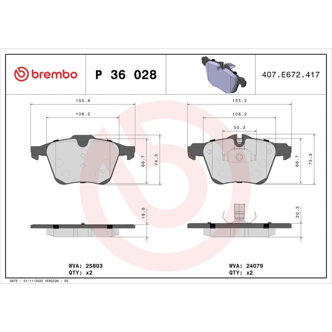 Brembo P36028 Brake Pad||p36028_Drw.Jpg||87||brmp36028||1754598