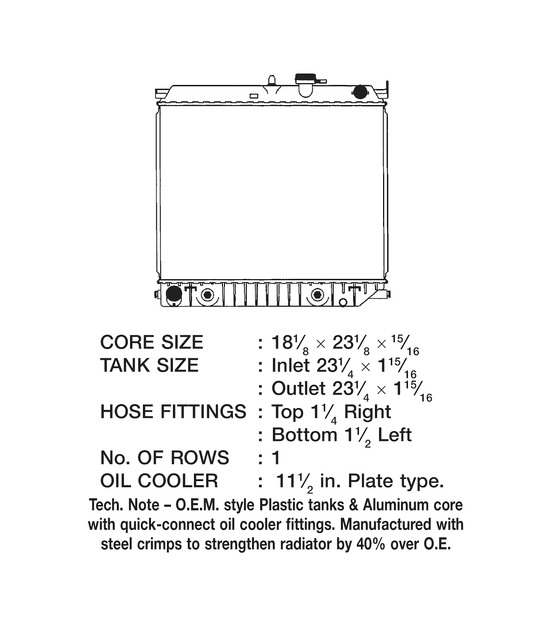 Product of Csf 3471 Radiator
