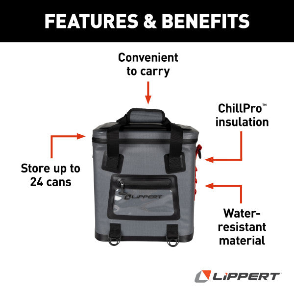 Product of Lippert Components Adventure Pro Beverage Cooler 18 Quart 2021099915
