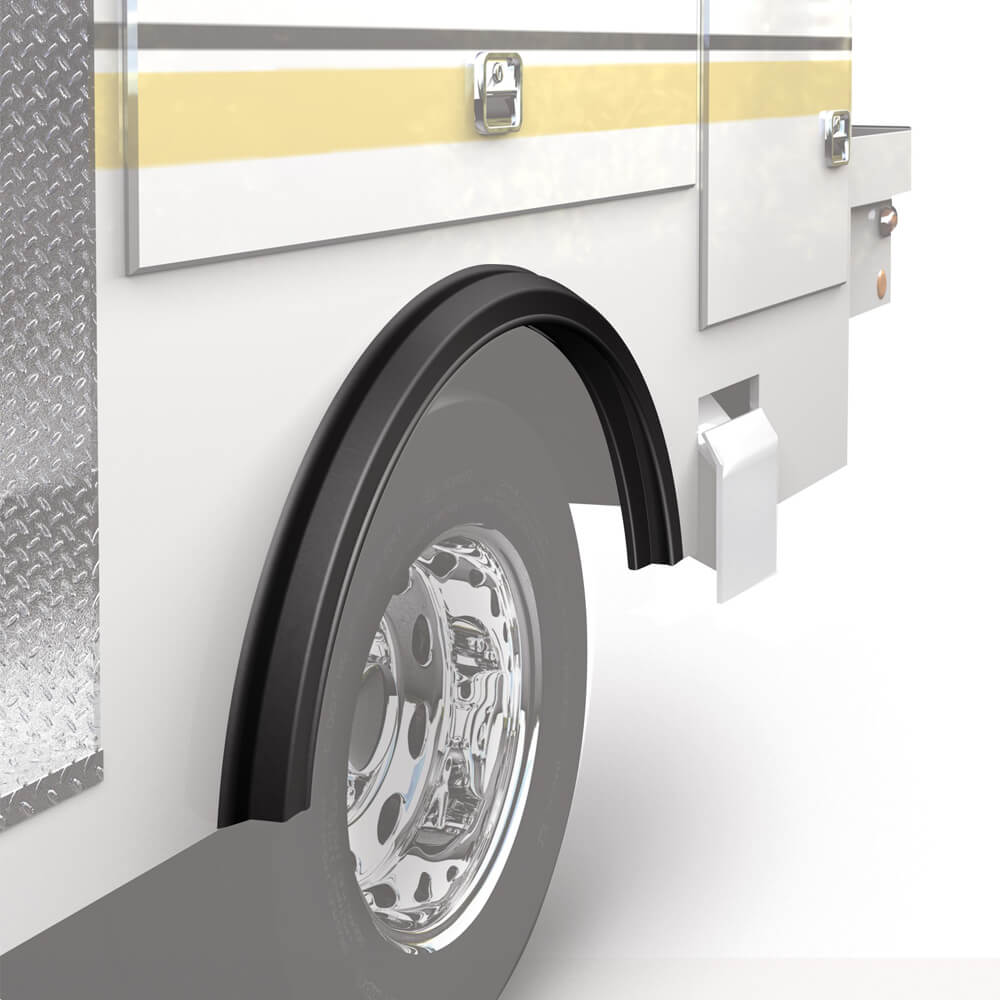 Product of Trim-Lok DD6234BT-001B-SW Non-Exposed Fasteners Black Fender Flare - Set Of 2