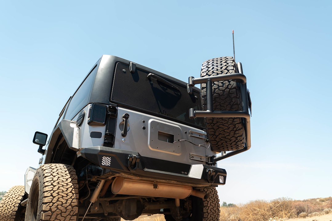 Dv8 Offroad Tcjk-14 Spare Tire Carrier||jeep-Wrangler-Jk-Body-Mounted-Tire-Carrier-Installed-10.Jpg||95||dv8tcjk14||1976680
