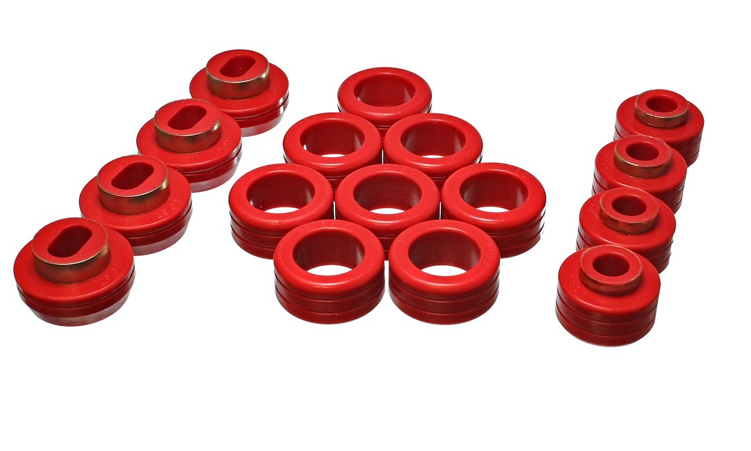 Product of Energy Suspension 3.4131R Red Polyurethane Body Mount Bushings