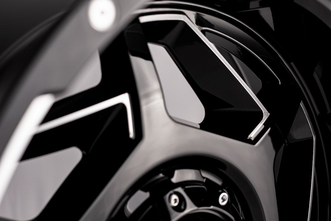 Product of Grid Wheels 24x14 Black With Natural Accents Wheel - 6x5.31 Bolt Pattern