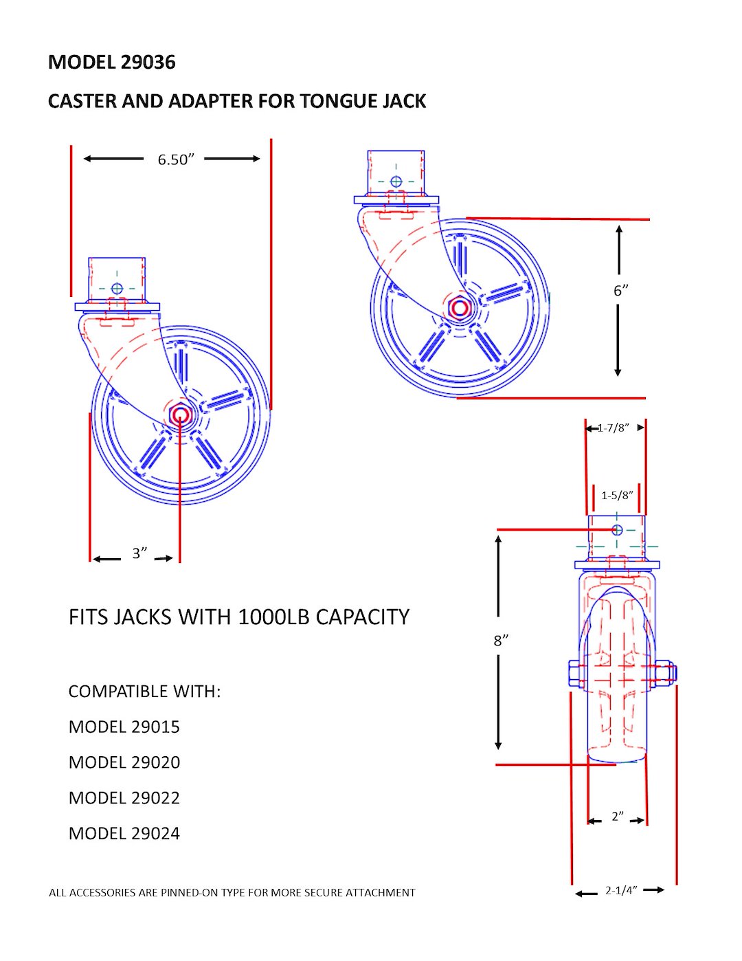 Bal Rv 29036b Trailer Tongue Jack Caster||29036b_1.Jpg||86||a6e29036b||1652407
