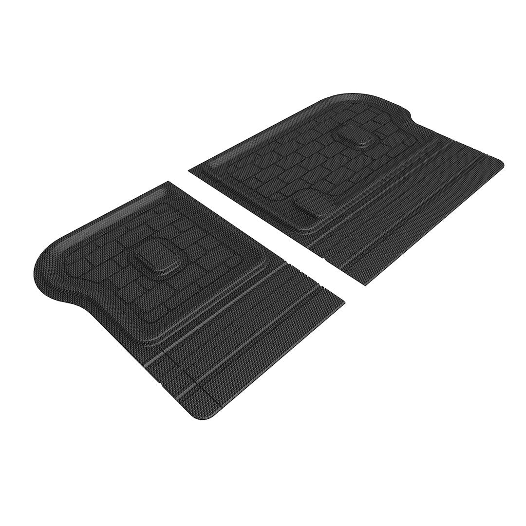 Product of 3D Mats Q1KA0721309 Black Thermoplastic Rubber Of Carbon Fiber Texture To Back Of 2nd Seat Cargo Area Liner
