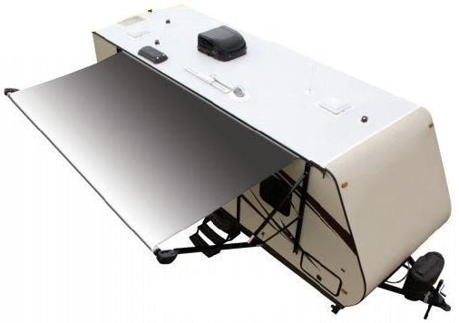 Product of Lippert Components V000400577 RV Patio Electric Awning , Black Fade