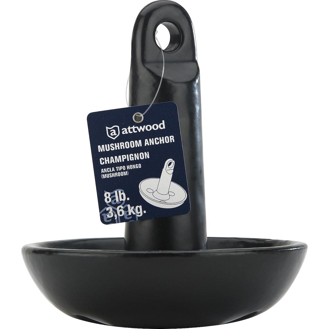 Attwood Marine 9941b1 Anchor||9941b1_Mushroom_Anchor_Black_Pvc_Coated_8lbs_Front_Pkg.Jpeg||91||a7j9941b1||1157125