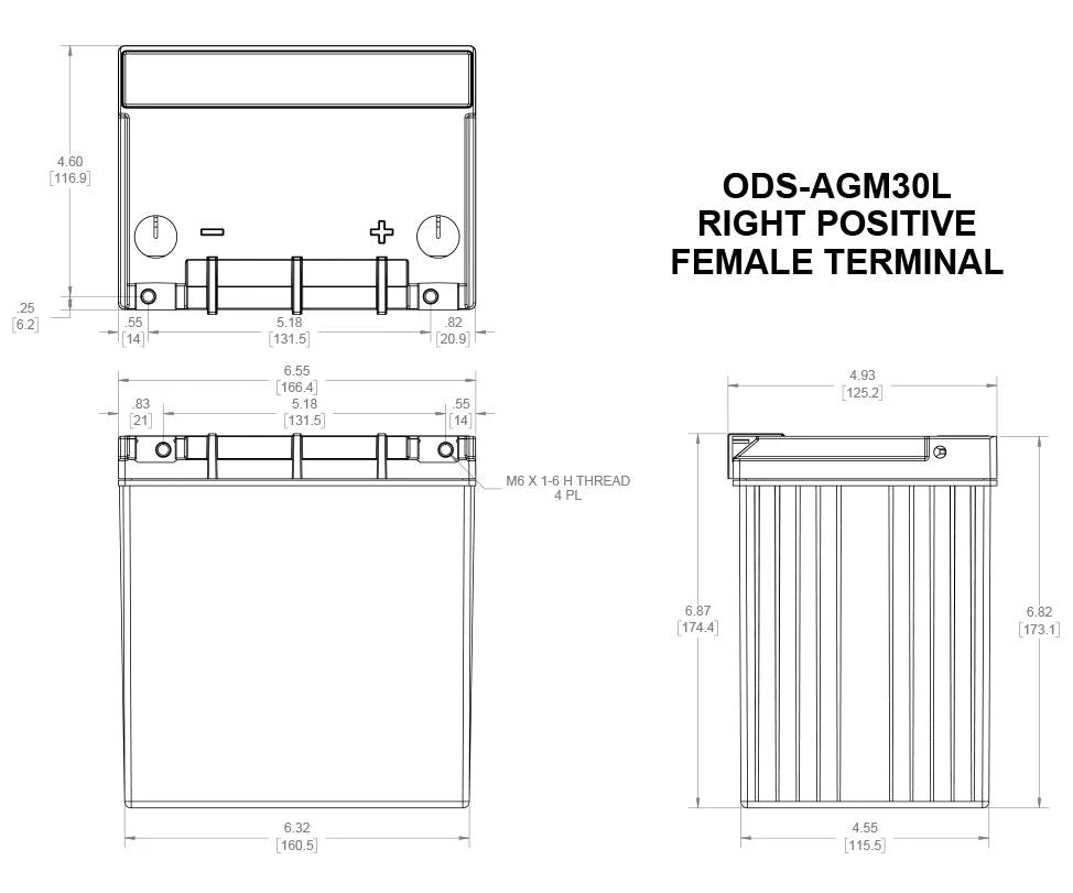 Product of Odyssey Battery Ods-Agm30l Battery