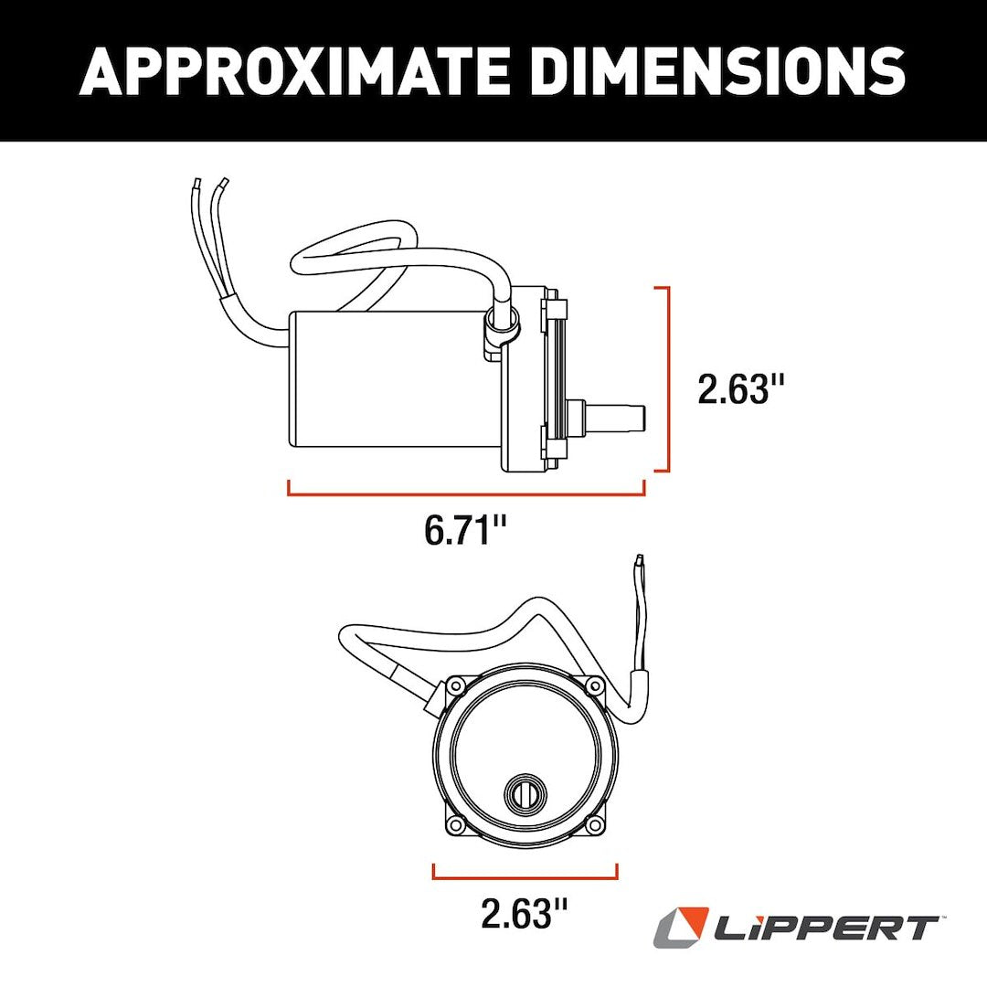 Product of Lippert Components 352338 Trailer Stabilizer Jack Stand Motor