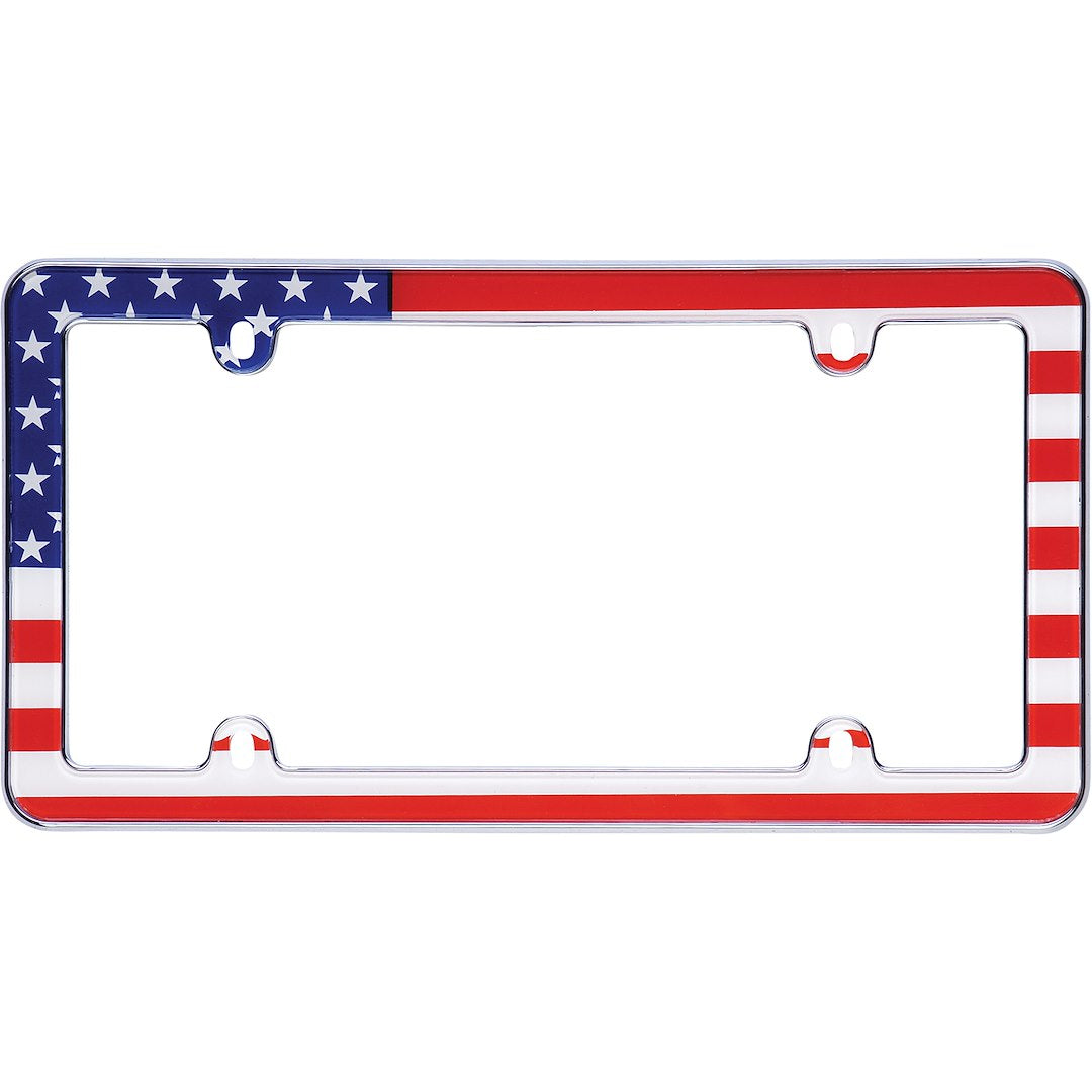 Cruiser 23003 License Plate Frame||23003_Main-Usa-Flag_Chrome-Outpack.Jpg||85||c3423003||1302381