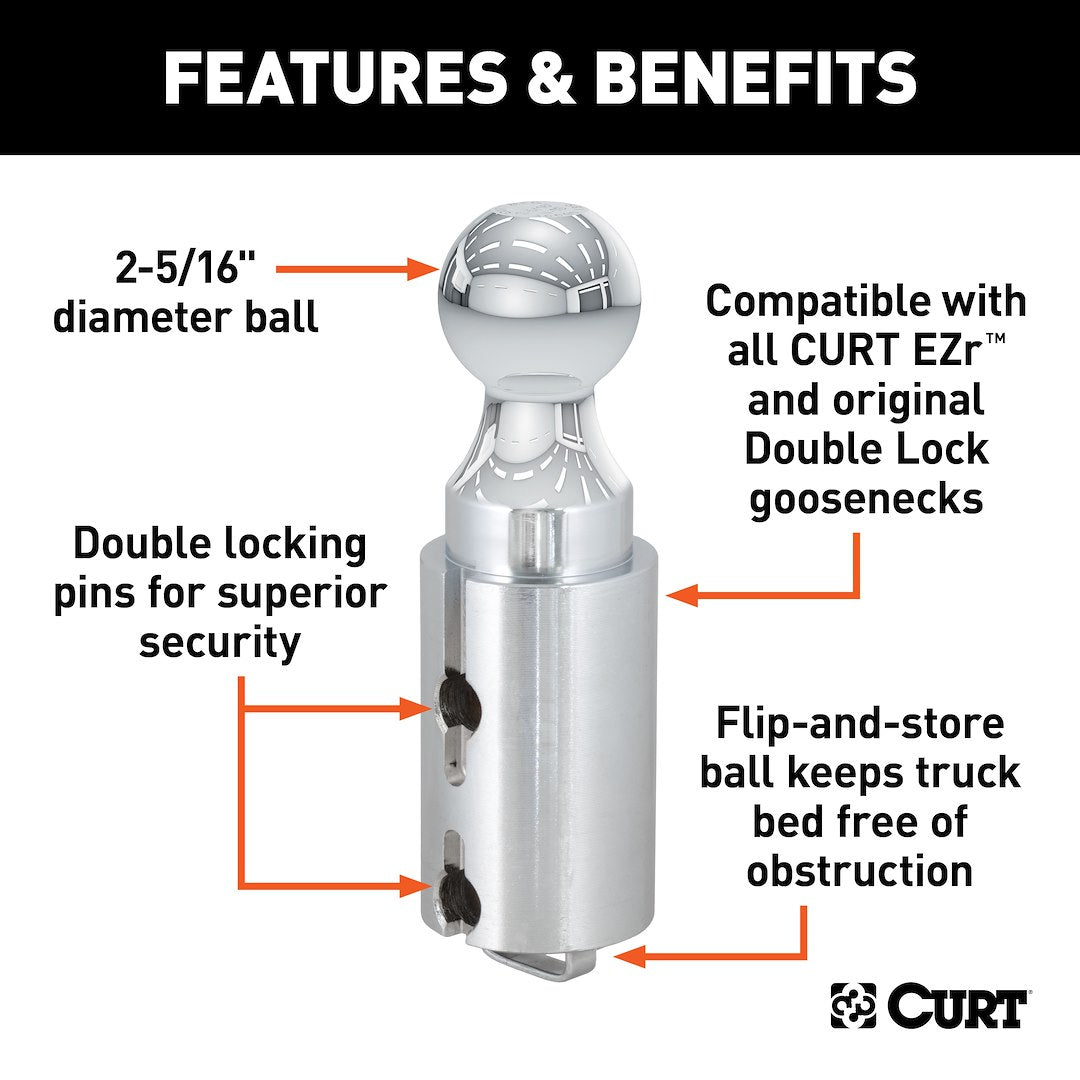 Product of Curt 60616 Gooseneck Trailer Hitch Ball