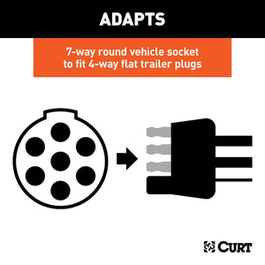 Product of Curt 57041 Trailer Wiring Connector Adapter