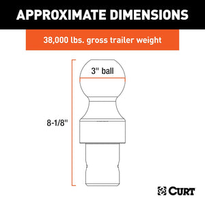 Product of Curt 60634 Gooseneck Trailer Hitch Ball