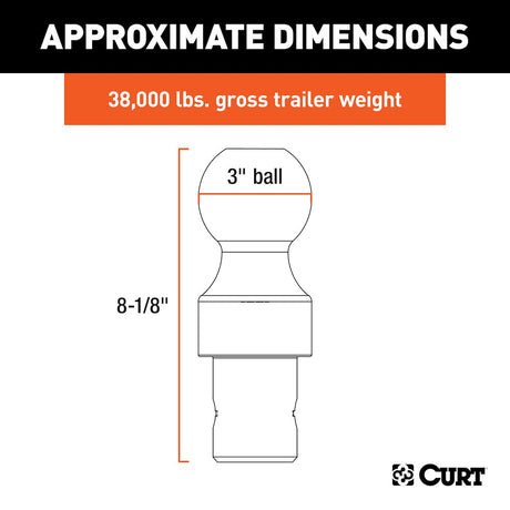 Product of Curt 60634 Gooseneck Trailer Hitch Ball