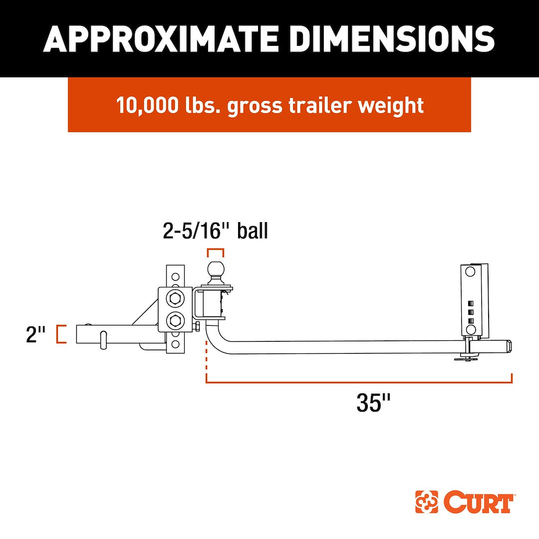 Product of Curt 17601 Weight Distribution Hitch
