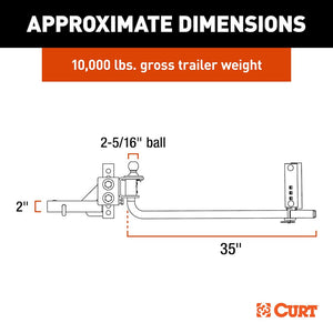 Product of Curt 17601 Weight Distribution Hitch