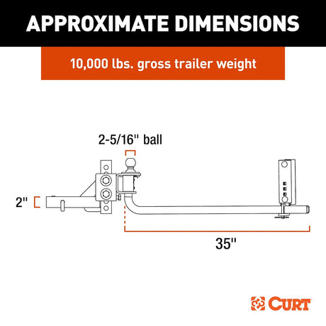 Product of Curt 17601 Weight Distribution Hitch