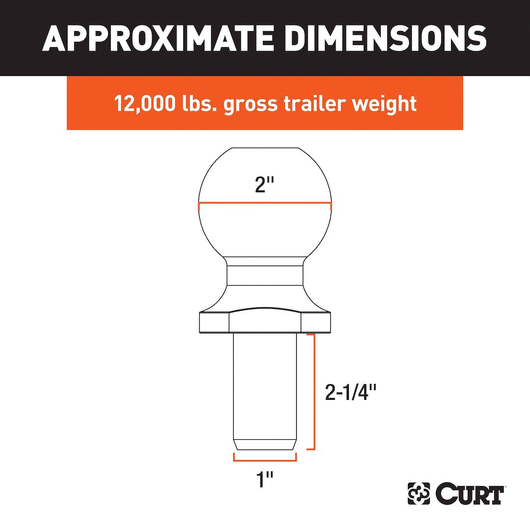 Product of Curt 40038 Trailer Hitch Ball
