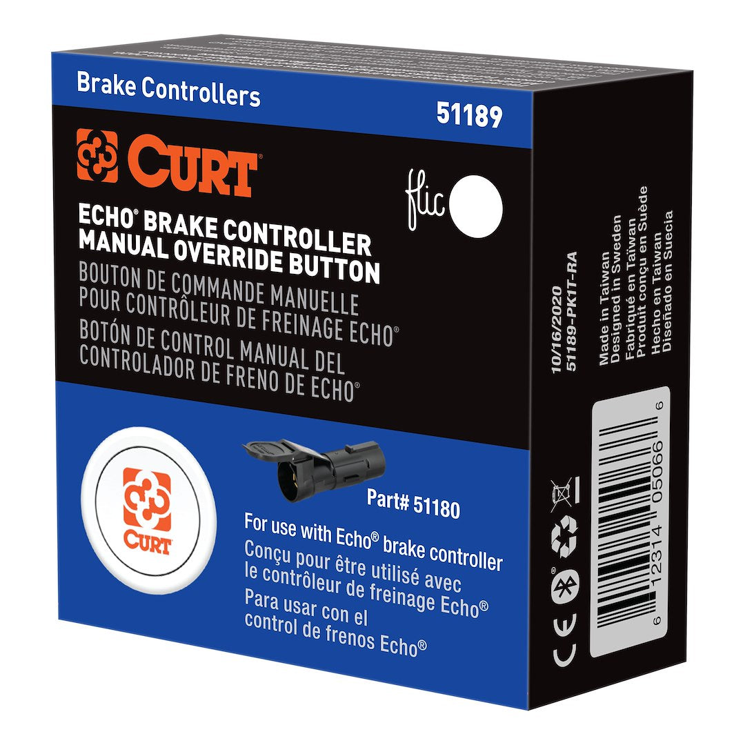 Product of Curt 51189 Trailer Brake Control Manual Override Button