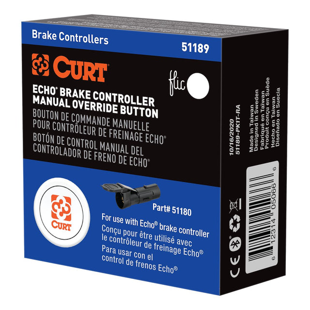 Product of Curt 51189 Trailer Brake Control Manual Override Button