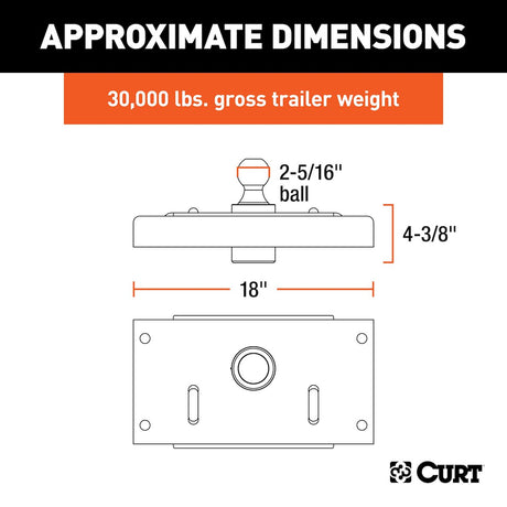Product of Curt 60614 Gooseneck Trailer Hitch