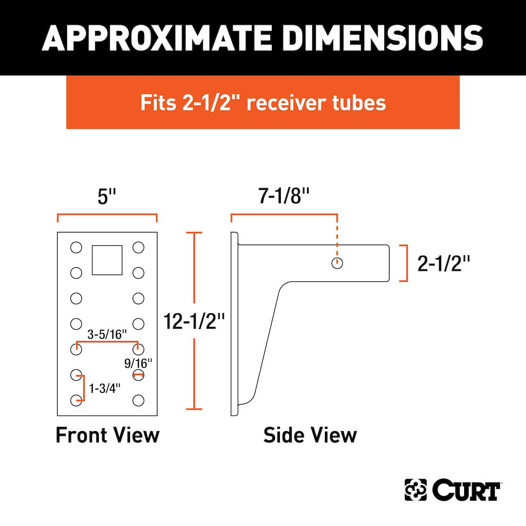 Product of Curt 48349 Pintle Hook Mounting Plate