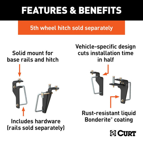 Product of Curt 16430 Fifth Wheel Trailer Hitch Mount Kit