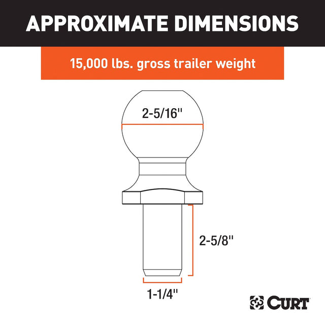 Product of Curt 40030 Trailer Hitch Ball