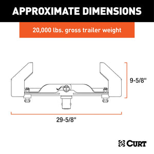 Product of Curt 16026 Fifth Wheel Trailer Hitch Head Support