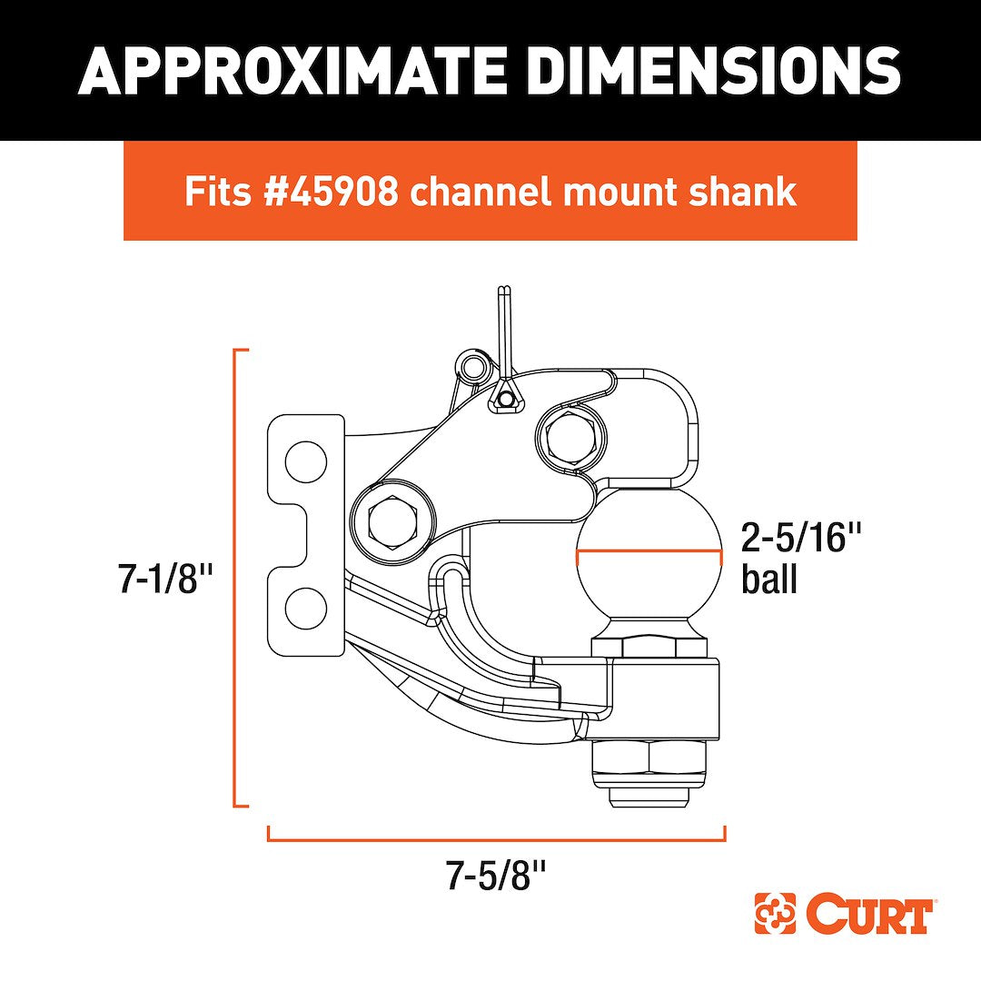Product of Curt 45922 Pintle Hook