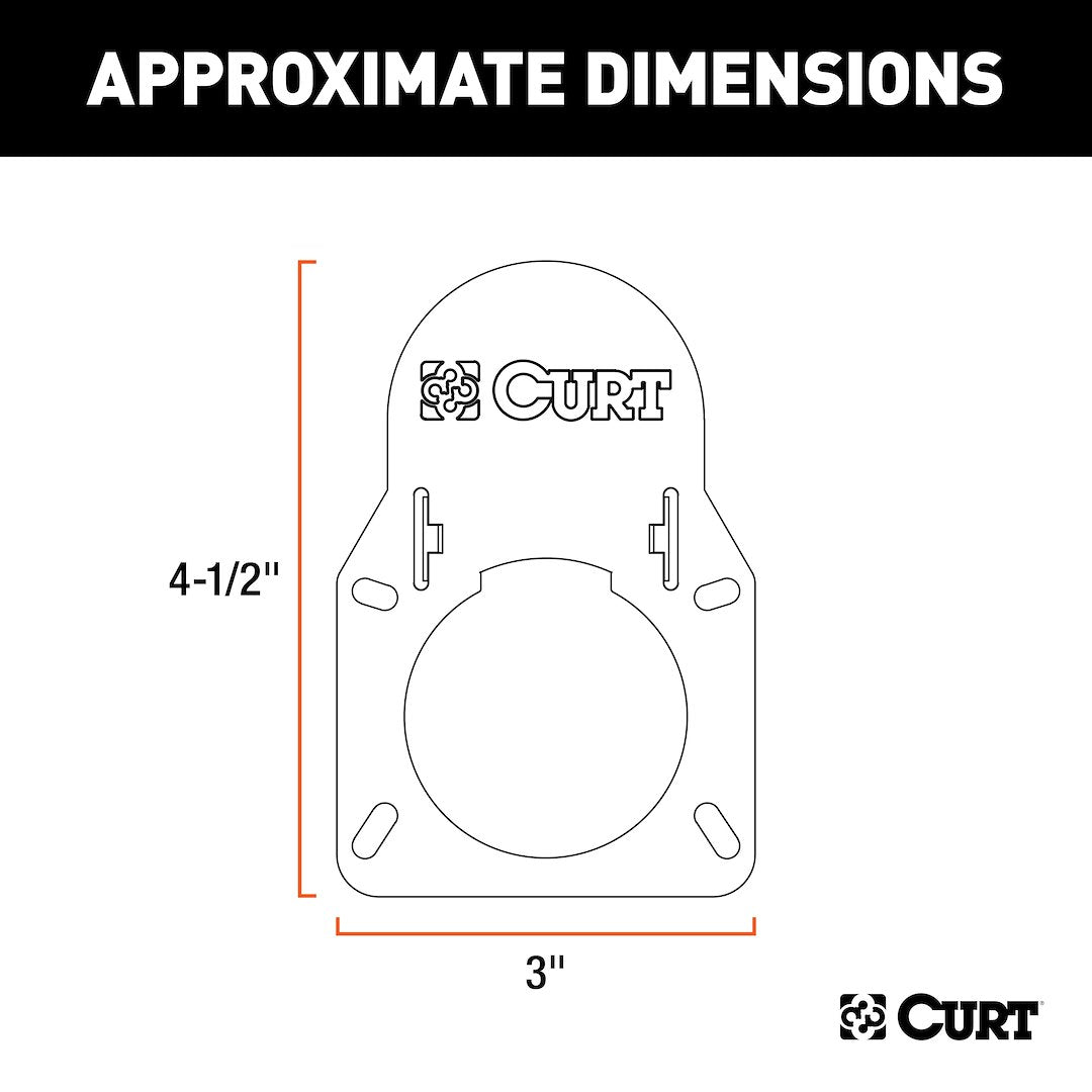 Product of Curt 55417 Trailer Wiring Connector Adapter Housing