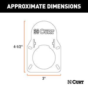 Product of Curt 55417 Trailer Wiring Connector Adapter Housing