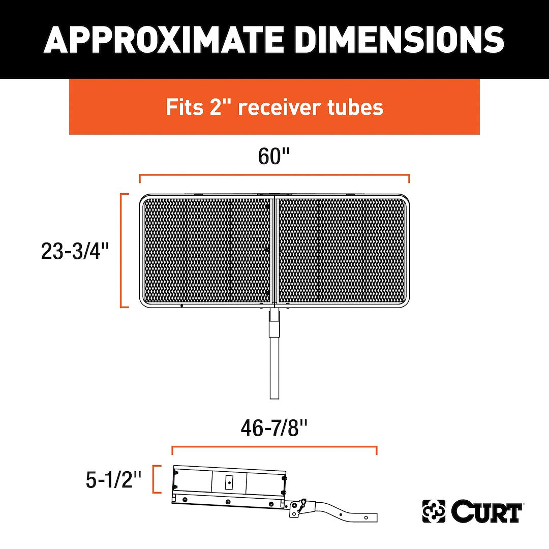 Product of Curt 18153 Trailer Hitch Cargo Carrier