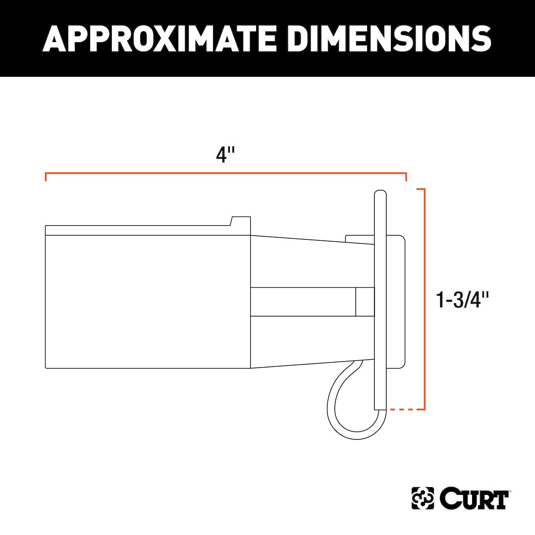 Product of Curt 57245 Trailer Wiring Connector Adapter