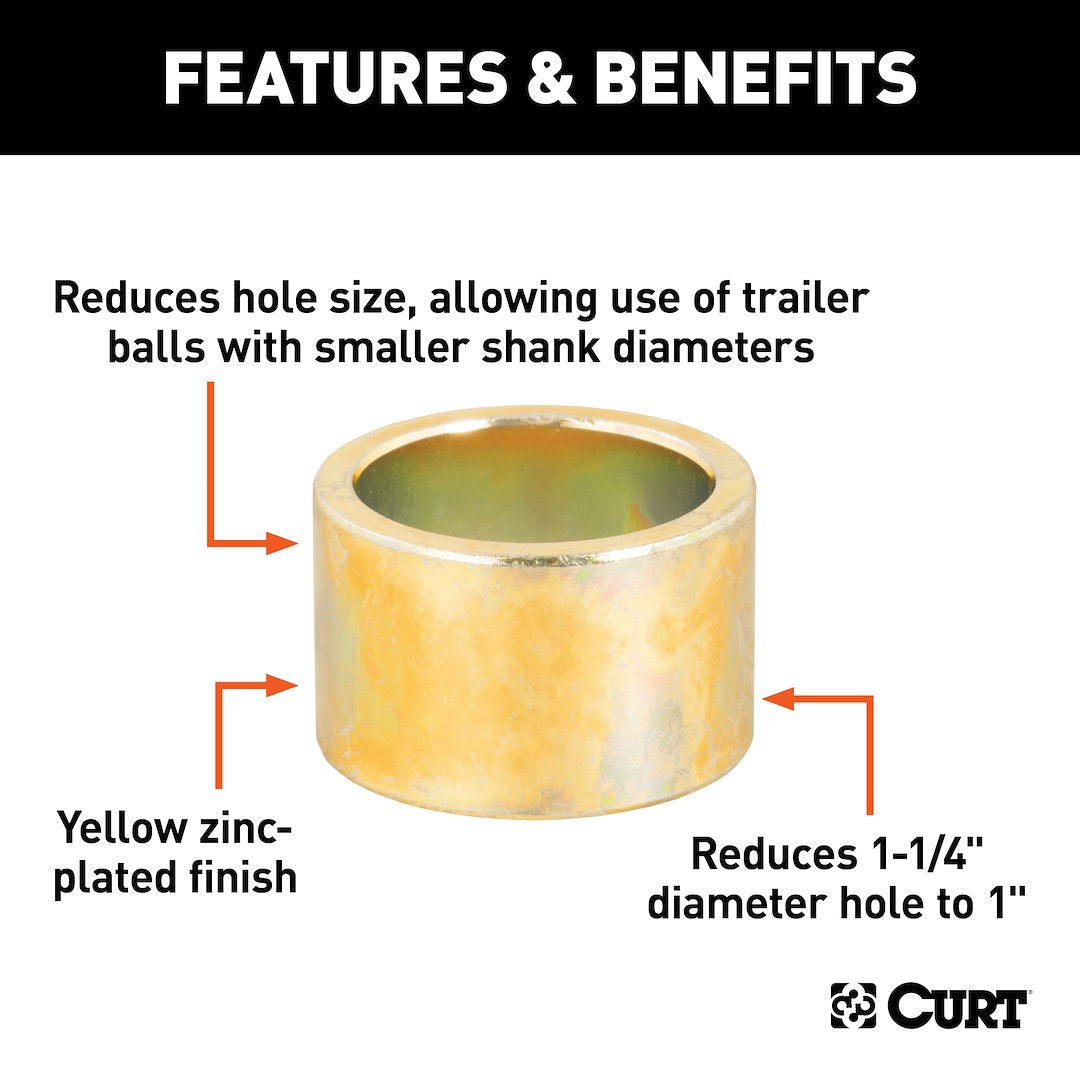 Product of Curt 21201 Trailer Hitch Ball Shank Reducer