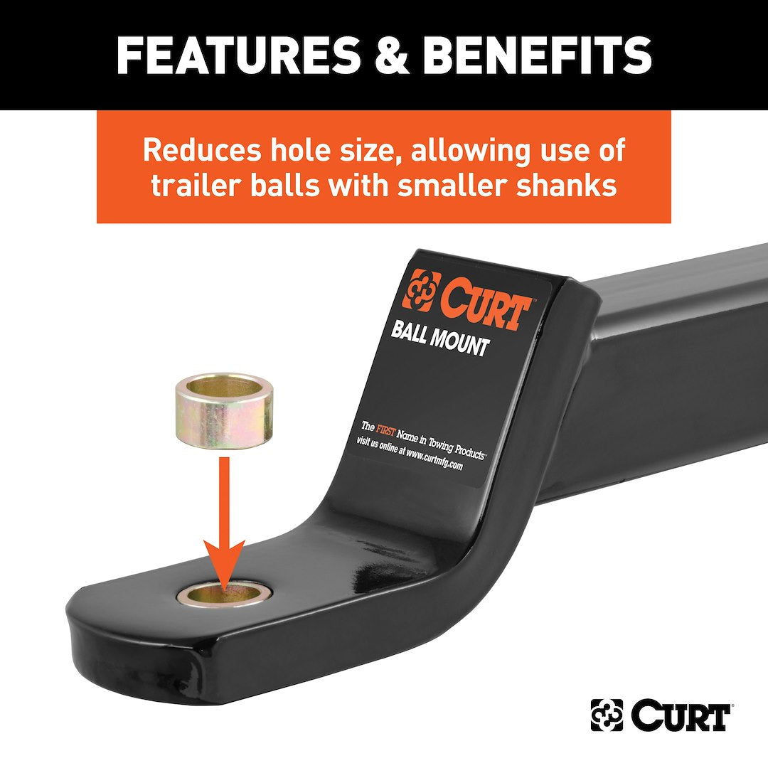 Product of Curt 21101 Trailer Hitch Ball Shank Reducer