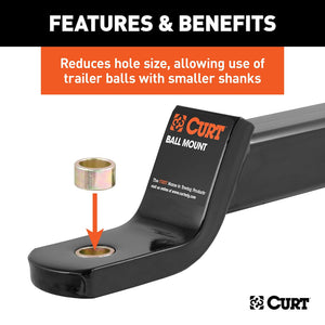 Product of Curt 21101 Trailer Hitch Ball Shank Reducer