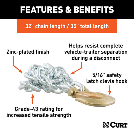 Product of Curt 80314 Trailer Safety Chain