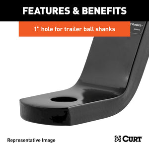 Product of Curt 45070 Trailer Hitch Ball Mount